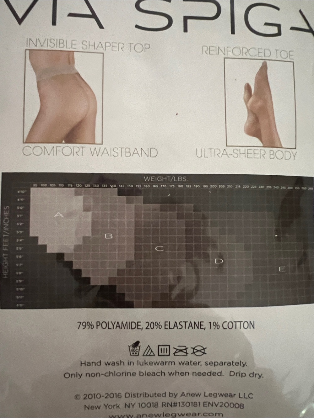 Via Spiga Nude Sheer Matte Invisible Shaper Tights - Picture 5 of 5